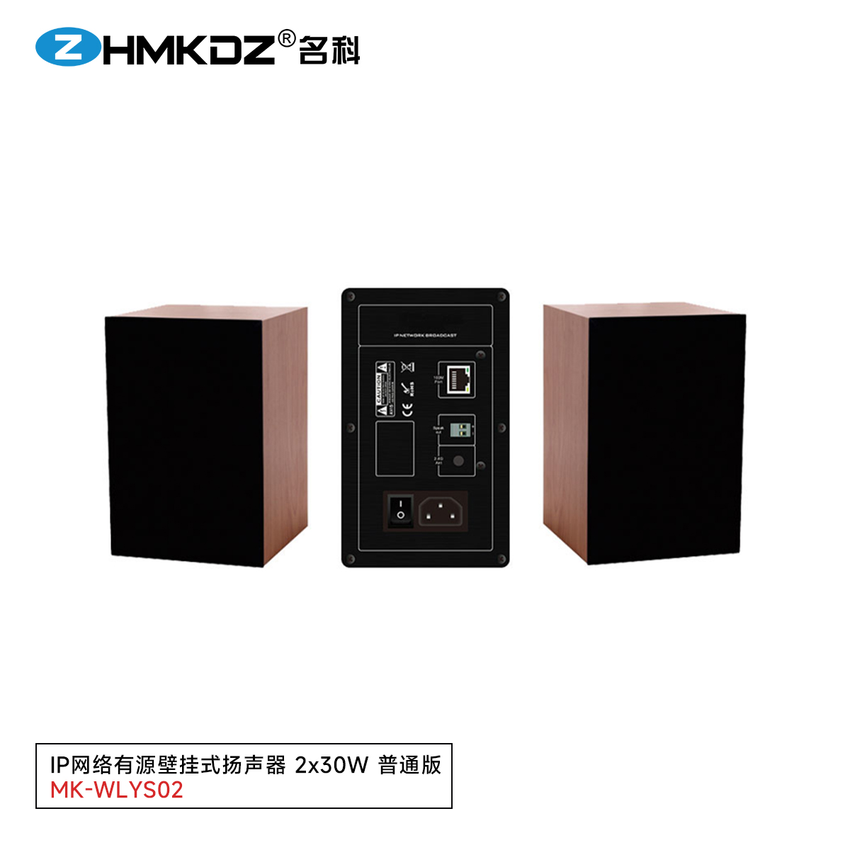 IP网络有源壁挂式扬声器 2x30W